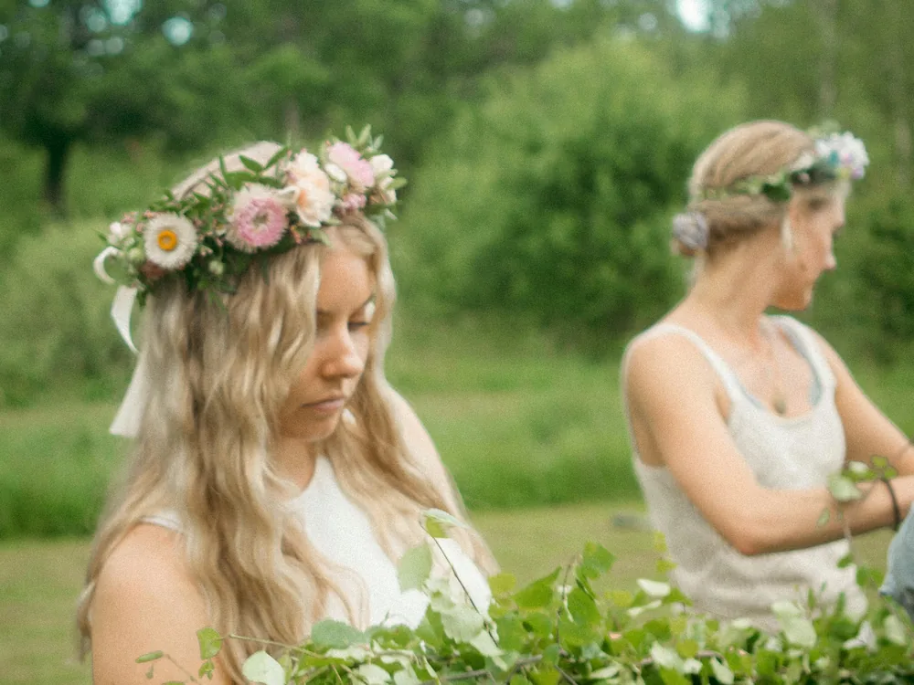 Midsummer flower crown